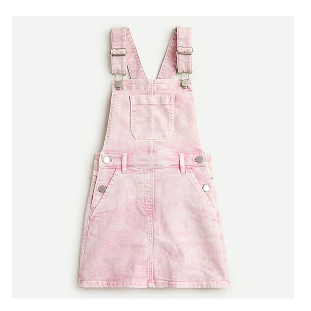 💕 Crewcuts Pink Denim Overall Dress 💕
